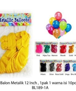 (10Pcs) Balon Metalik