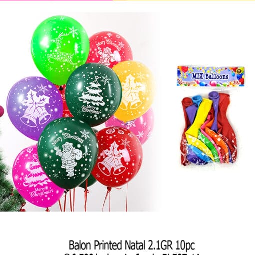 (10Pcs) Balon Natal 2