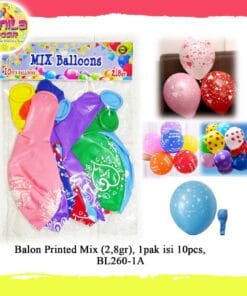 (10Pcs) Balon Printed Mix