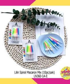 (10Pcs) Lilin Spiral Macaron Mix