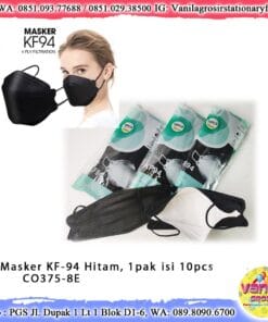 (10Pcs) Masker KF94 4ply (Hitam)