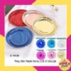 (10Pcs) Piring Ultah Metalik Warna 18cm