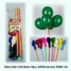 (10Pcs) Stik Balon Warna + Balon Doff