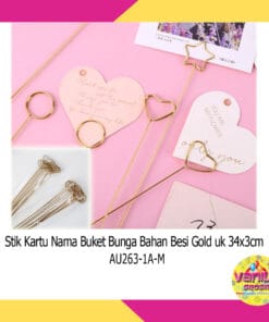 (10Pcs) Stik Kartu Buket Besi