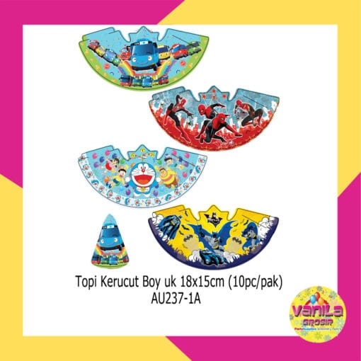 (10Pcs) Topi Kerucut Boy + TALI