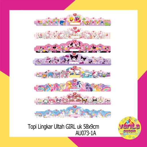(10Pcs) Topi Ulang Tahun GIRL