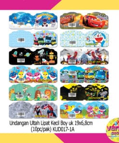 10Pcs Undangan S BOY + FREE PLASTIK