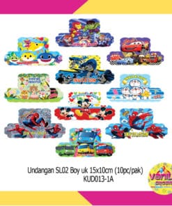 10Pcs Undangan SL02 BOY + FREE PLASTIK
