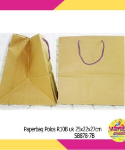 (12 Pcs) PAPER BAG CRAFT  POLOS UK 25X32X27