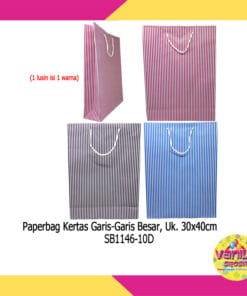 (12 Pcs) Paper bag Motif Salur Uk L