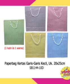(12 Pcs) Paper bag Motif Salur Uk S