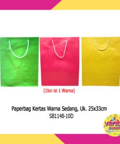 (12 Pcs) Paperbag Polos warna Uk M