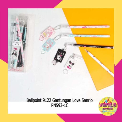 (12 Pcs) Pulpen Gel Gantungan