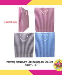 (12Pcs) Paper bag Motif Salur Uk M
