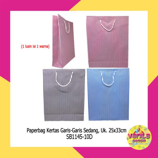 (12Pcs) Paper bag Motif Salur Uk M