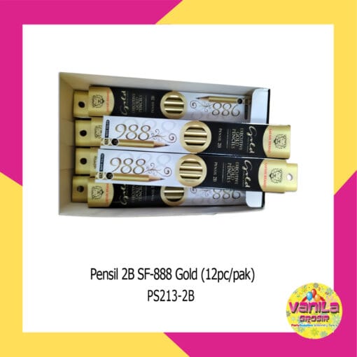 (12Pcs) Pensil 2B Gold Safari
