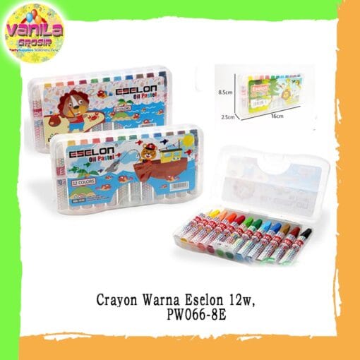 (12Warna) Crayon mewarnai