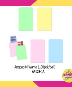 (1Ball Isi 100 Pak) Amplop Warna Uk M