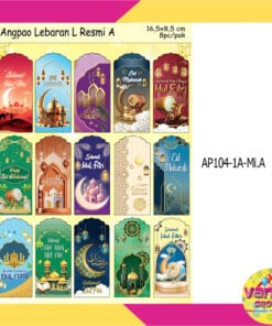 (1Ball Isi 50Pak) Amplop Idul Fitri Uk L Resmi