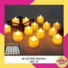 (1Box isi 24pcs) Lilin LED mini White