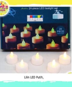 (1Box isi 24pcs) Lilin mini LED (Putih)