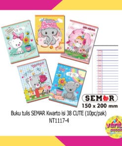 (1Buku Isi 38Lembar) Buku Tulis Semar Kwarto 150x200Mm