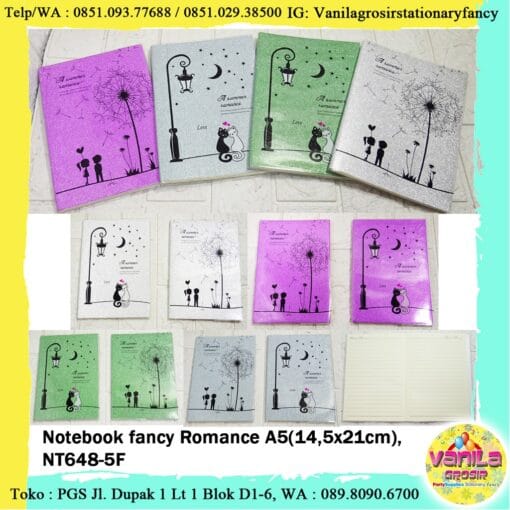 1PCS NOTEBOOK MOTIF ROMANCE (A5)