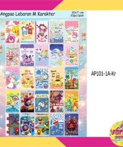 (1Pak Isi 10Pcs) Amplop Idul Fitri Karakter Uk M