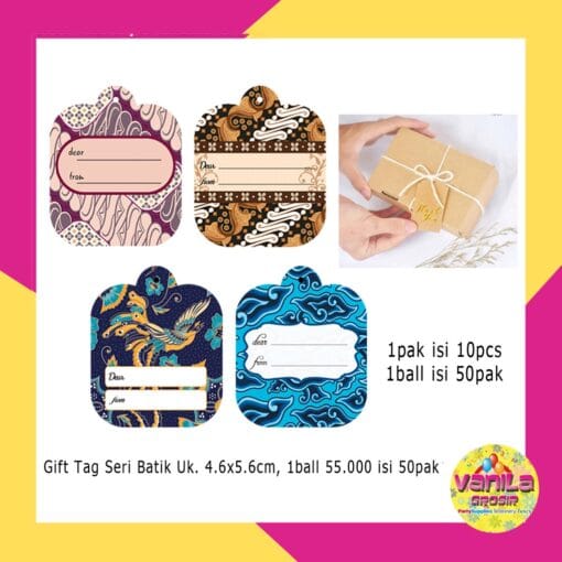 gift tag batik