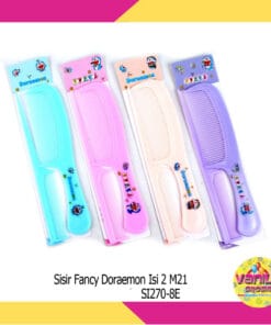(1Pak Isi 12Pcs) Sisir Fancy 2in1
