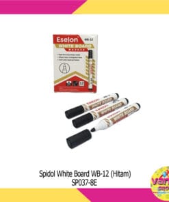 (1Pak Isi 12Pcs) Spidol Whiteboard Warna Hitam