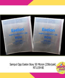 (1Pak Isi 25Lembar) Sampul Buku Plastik Boxy