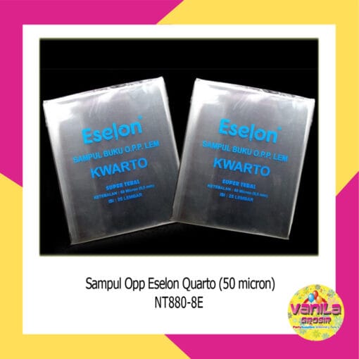 (1Pak Isi 25Lembar) Sampul Buku Plastik