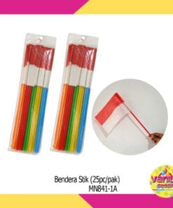 (1Pak Isi 25Pcs) Bendera Stik Merah Putih
