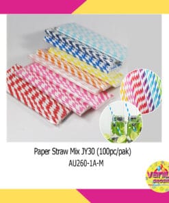 (1Pak Isi 25Pcs) Sedotan Kertas Paper Straws