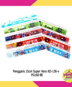 (1Pak Isi 4Pcs) Penggaris Superhero