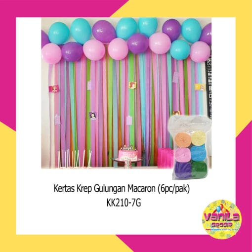 (1Pak Isi 6Pcs) Kertas Krep Roll