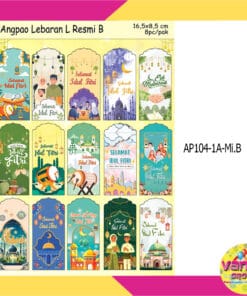 (1Pak Isi 8Pcs) Amplop Idul Fitri RESMI Uk L