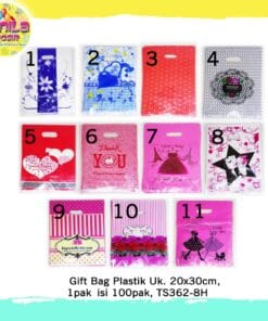 (1Pak isi 100Pcs) Plastik Bag Motif uk Sedang