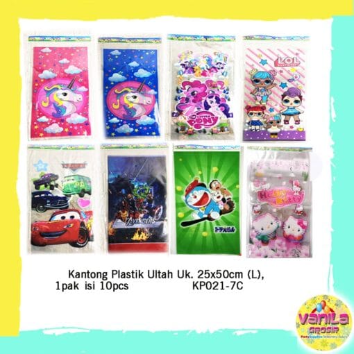 plastik snack ulang tahun uk L