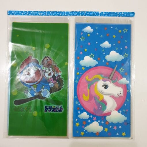 (1Pak isi 10Pcs) Plastik ultah karakter Cewek & Cowok uk L, plastik snack ulang tahun uk L - Gambar 6