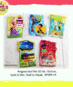 (1Pak isi 5Pcs) Amplop Lebaran Idul Fitri 3D
