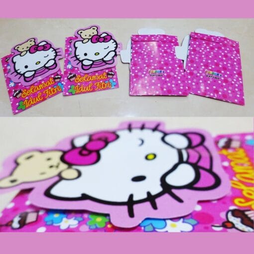 (1Pak isi 5Pcs) Amplop Lebaran Idul Fitri 3D, Angpao Idul Fitri KArakter Cewek & Cowok 3D, grosir murah amplop lebaran/ angpao idul fitri ready stok - Gambar 5