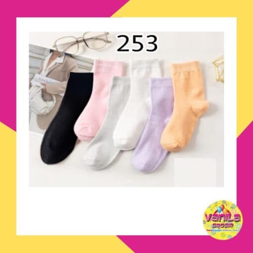 (1Pasang) Kaos Kaki Pendek Polos