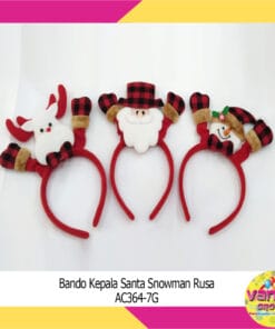 (1Pcs) Bando Kepala Santa Snowman Rusa