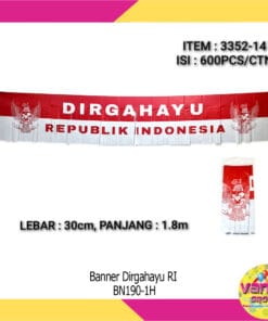 (1Pcs) Banner Dirgahayu RI