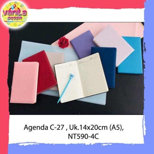(1Pcs) Buku agenda kancing Warna