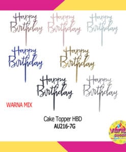 (1Pcs) Cake Topper HBD Latin