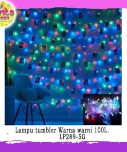 (1Pcs) Lampu tumblr Warna Multi Colour 100Light