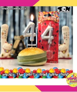 (1Pcs) Lilin Angka Silver (SON)